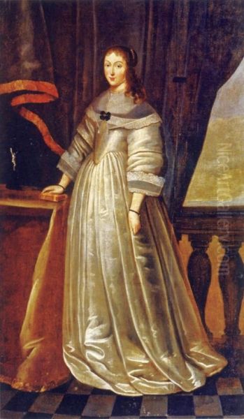 Portrait of Anna Oswiecimowna Oil Painting by Mathias Czwiczek