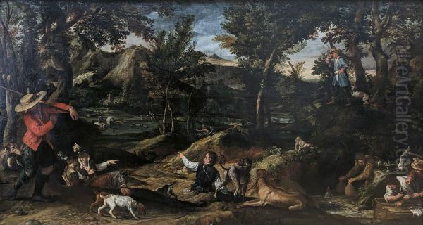 La Chasse Oil Painting by Annibale Carracci
