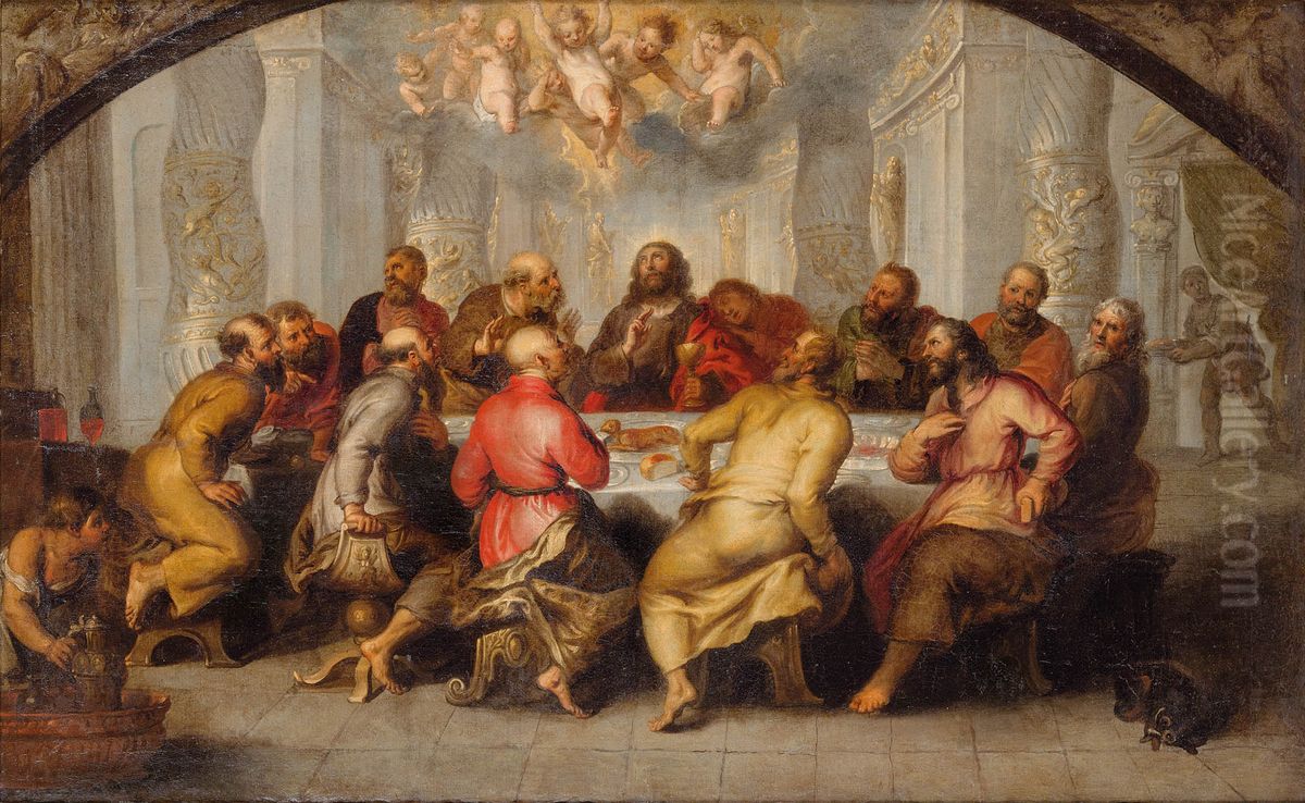 The Last Supper Oil Painting by Vincent Malo (I)