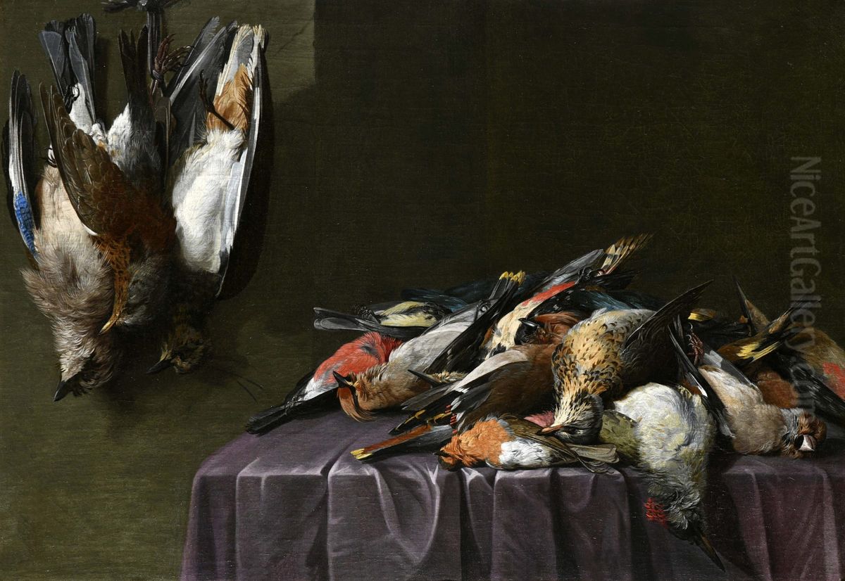 Still life of game Oil Painting by Hieronymus Galle I