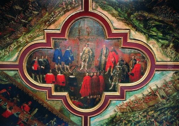 Treaty of Stuhmsdorf. Oil Painting by Tommaso Dolabella