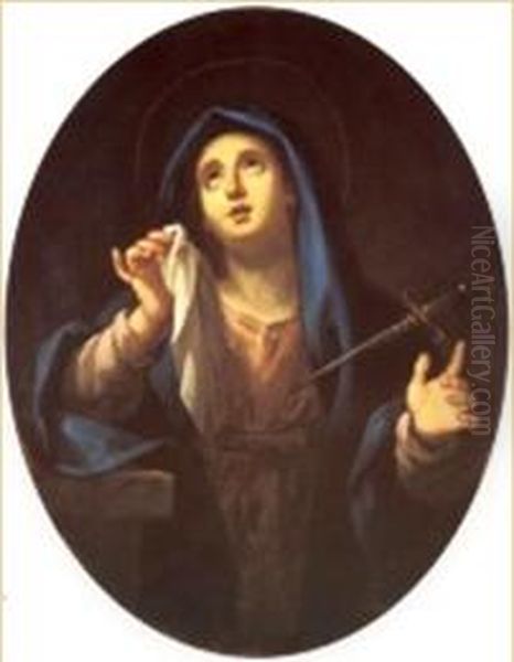 Our Lady of Sorrows. Oil Painting by Guido Reni