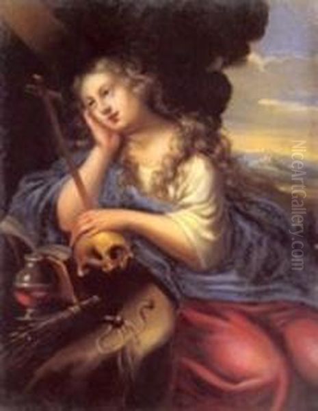 Penitent Mary Magdalene. Oil Painting by Simon de Vos