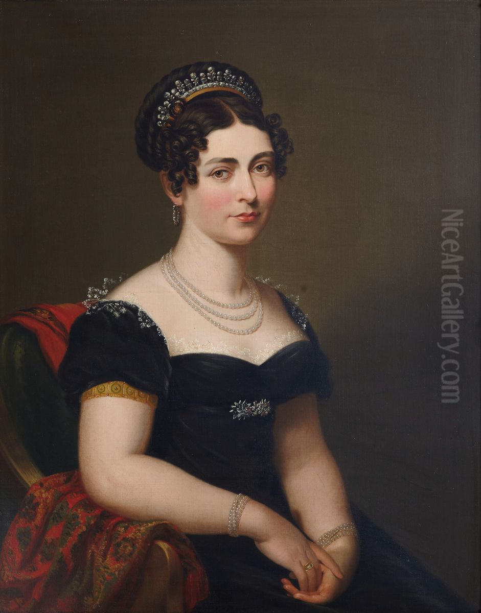 Bust portrait of the Duchess of Kent Oil Painting by George Dawe