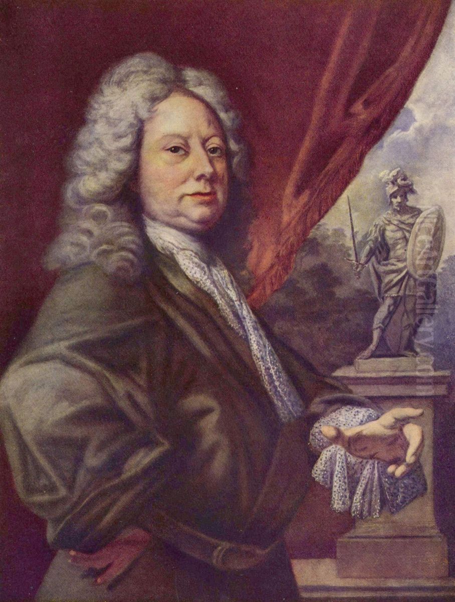 Portrat des Grafen Frantisek Antonin Spork (1662-1738) Oil Painting by Petr Brandl