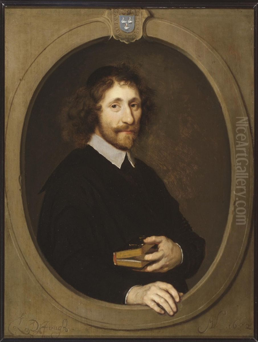 Portrait of Willem de Swaen, pastor at Gouda Oil Painting by Ludolf de Jongh