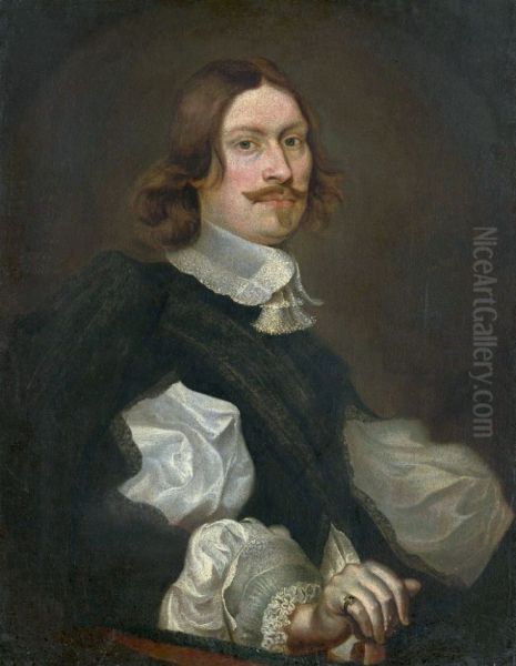 Portrait of Johann Georg Franz Wisendo von Wiesenburg (1622-1666) Oil Painting by Frans Luycx