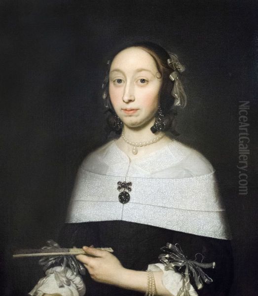Portrait of an unknown woman Oil Painting by Ludolf de Jongh