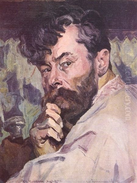 Avtoportret Oil Painting by Oleksa Novakivsky