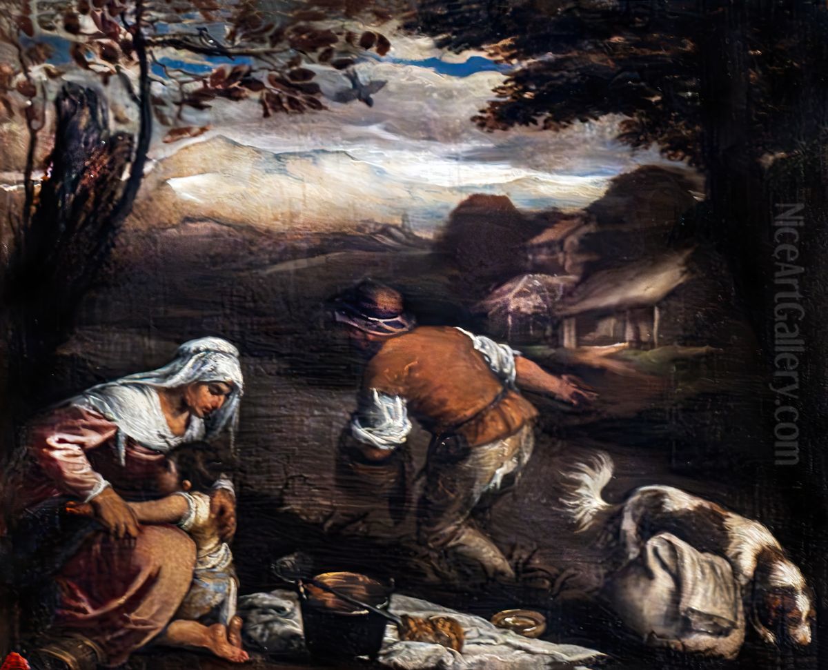 Parable of the Sower Oil Painting by Jacopo Bassano