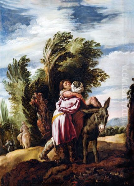 The parable of the Good Samaritan Oil Painting by Domenico Fetti