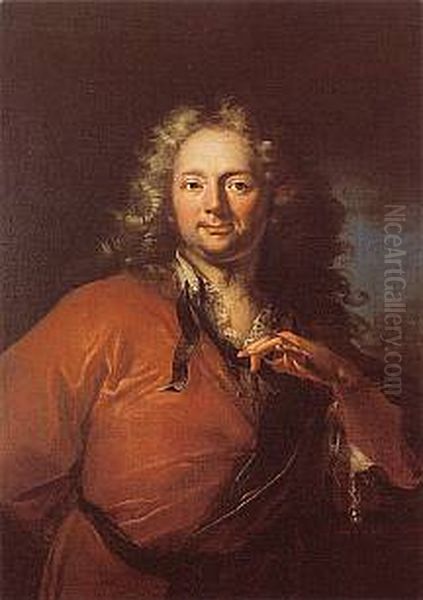 Portret Jana Frantiska Samuela Wussina Oil Painting by Petr Brandl