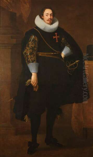 Portrait of Ferdinand van Spoelberch Oil Painting by Gaspar De Crayer