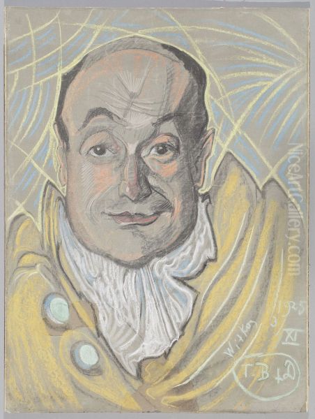 Recytator Oil Painting by Stanislaw Ignacy Witkiewicz
