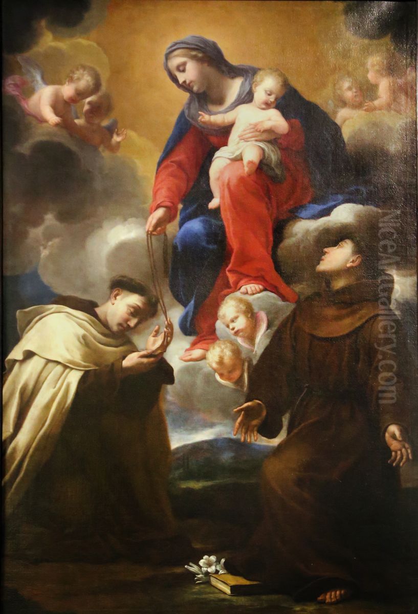 Our Lady of Mount Carmel Oil Painting by Onorio Marinari