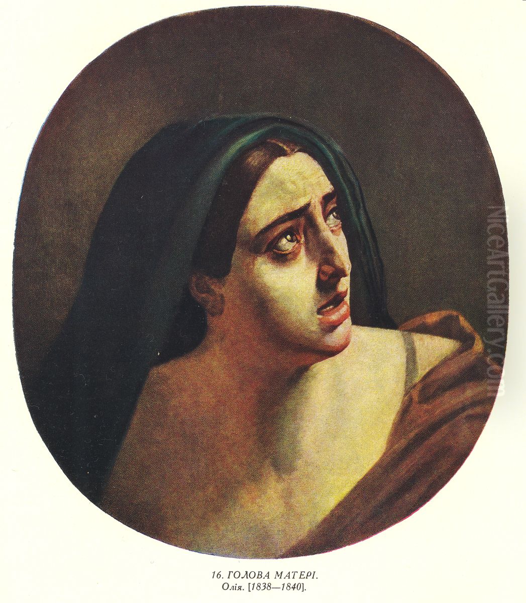 Golova materi (Sevcenko) Oil Painting by Taras Shevchenko