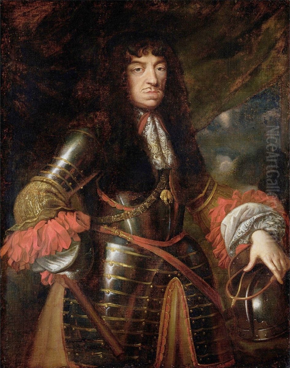 Portrait of King John II Casimir Vasa Oil Painting by Daniel Schultz