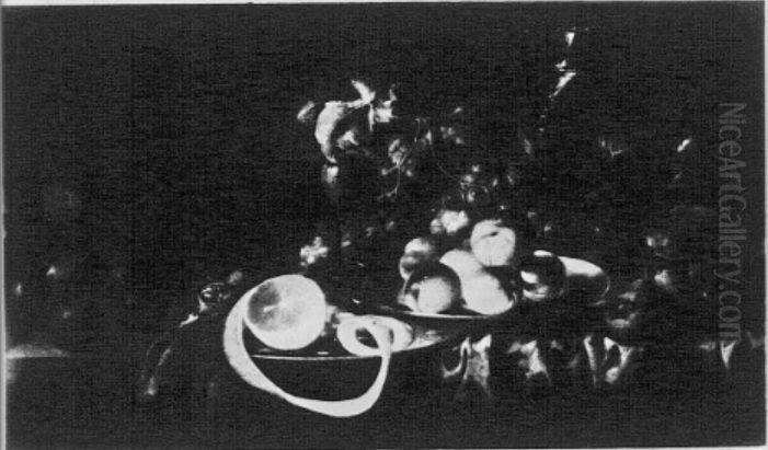 Nature morte de fruits Oil Painting by Jan Davidsz. De Heem