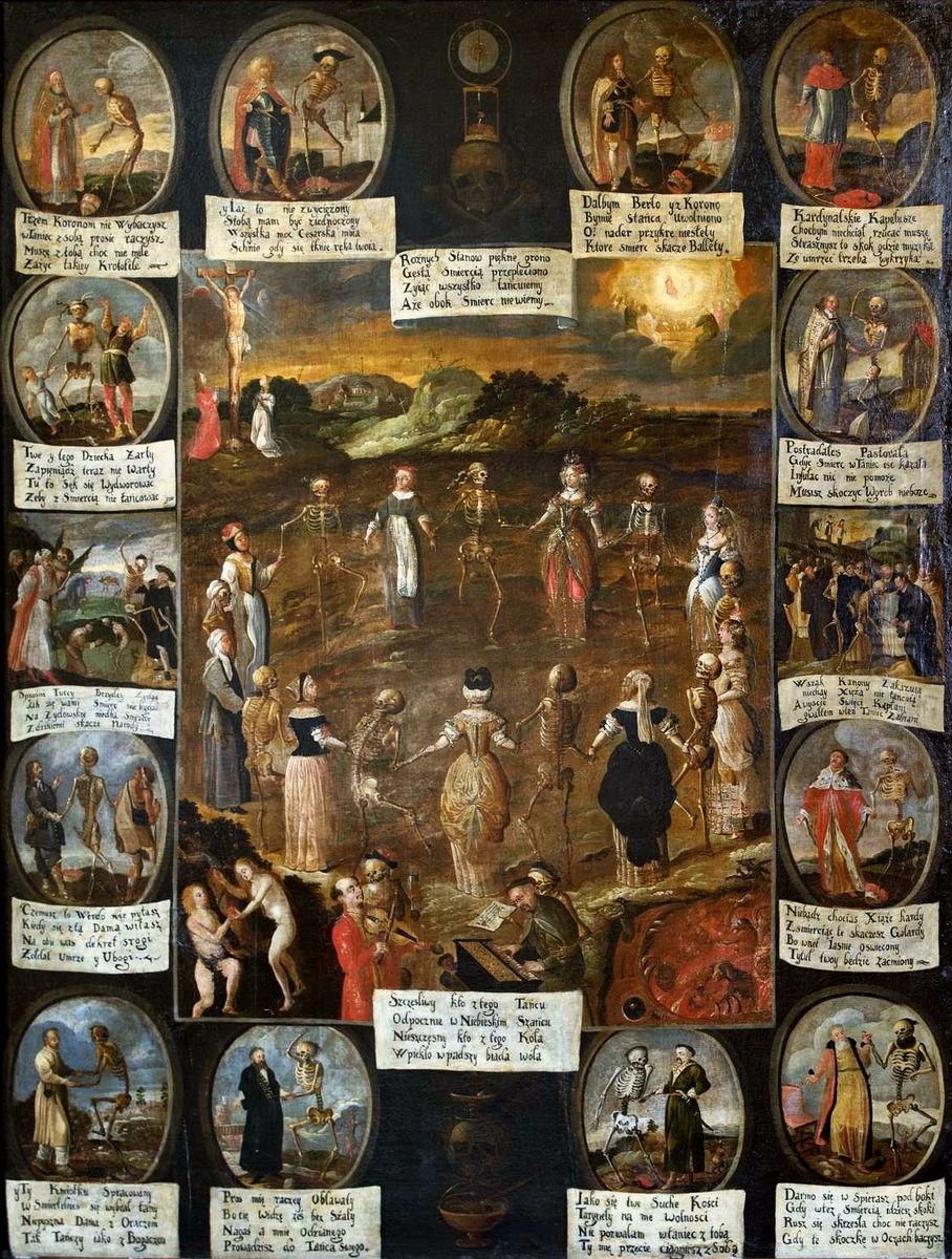 Dance of Death. Oil Painting by Franciszek Lekszycki