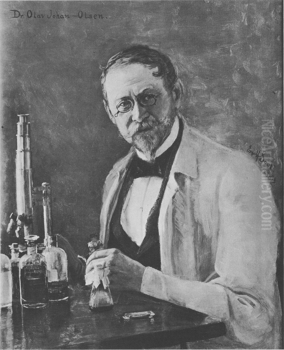 Olav Johan Sopp Oil Painting by Eyolf Soot