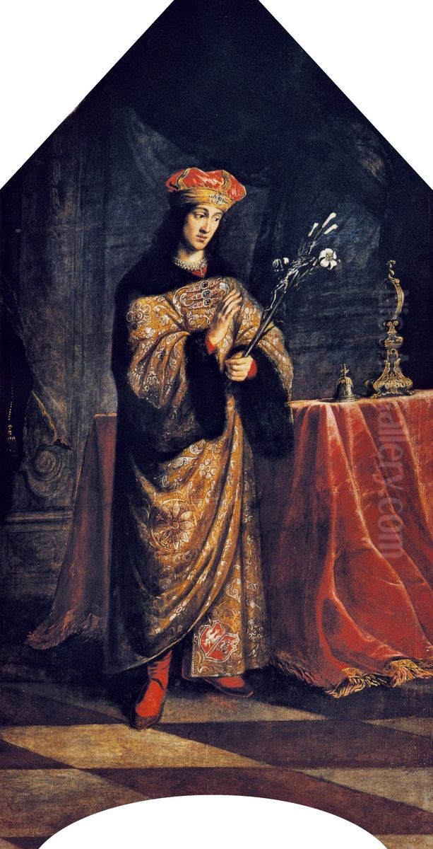 Saint Casimir Jagiellon. Oil Painting by Daniel Schultz