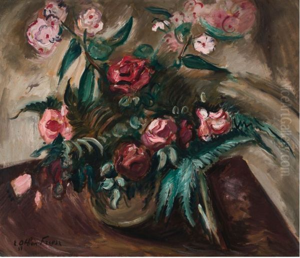 BOUQUET DE FLEURS Oil Painting by Othon Friesz