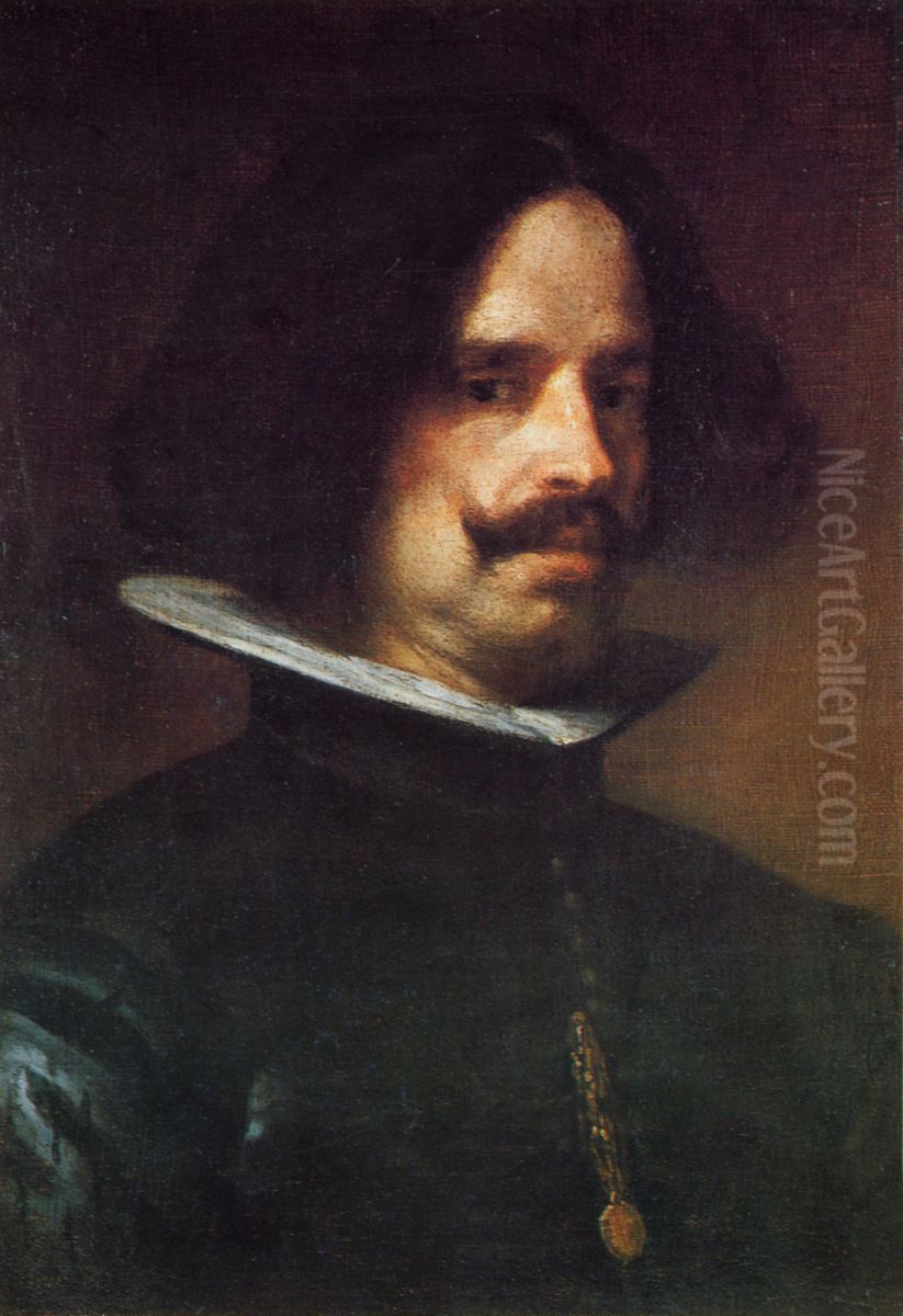 Self-portrait. Oil Painting by Diego Rodriguez de Silva y Velazquez