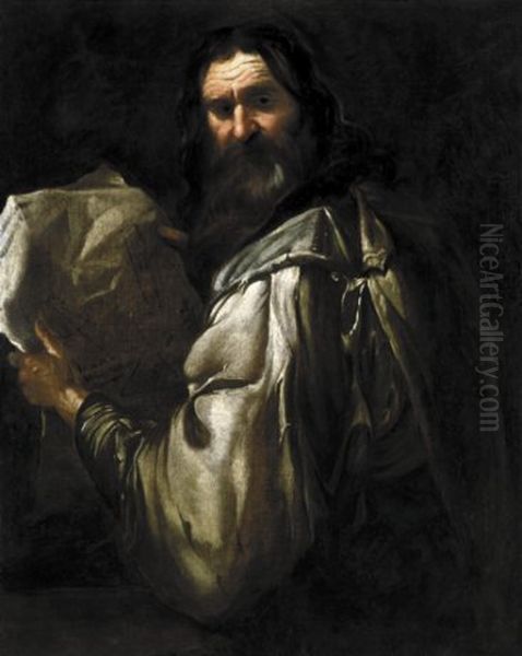 Pythagoras. Oil Painting by Luca Giordano