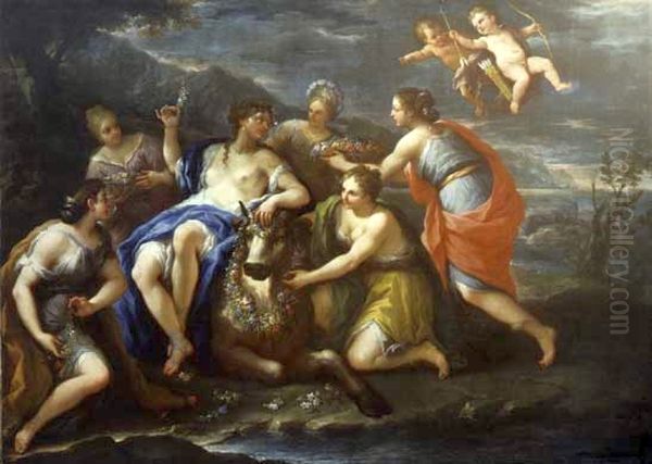 The Abduction of Europa. Oil Painting by Paolo de Matteis