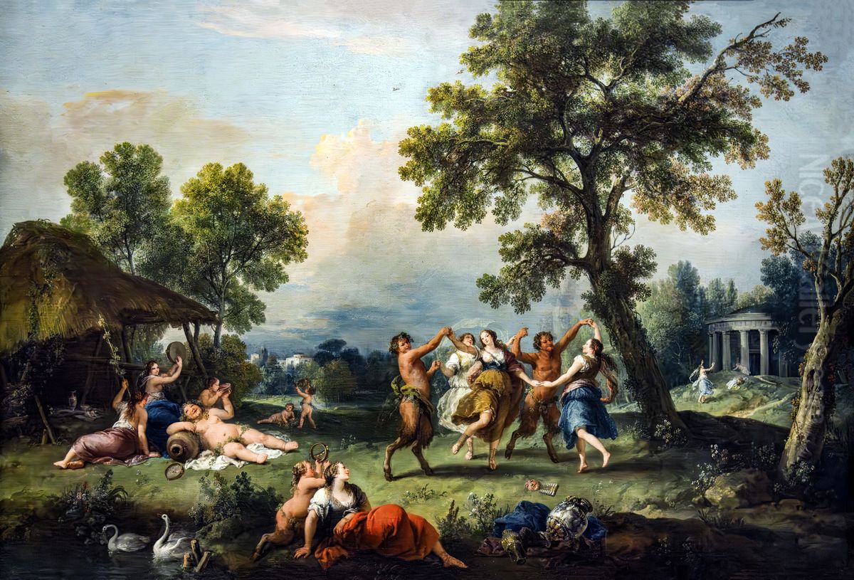 Bacchanalia Oil Painting by Francesco Zuccarelli