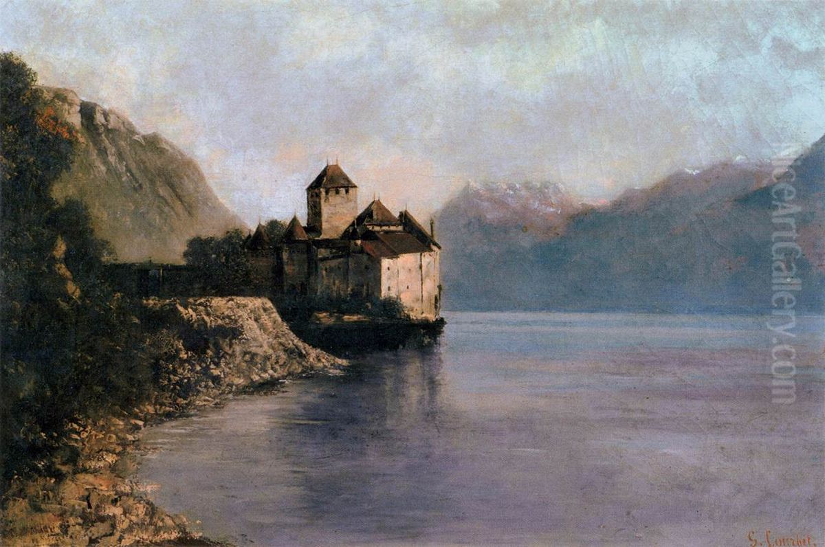 Chillon Castle Oil Painting by Gustave Courbet