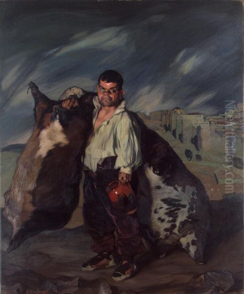 El enano Gregorio Oil Painting by Ignacio Zuloaga