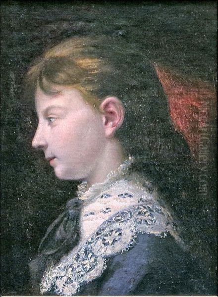 Portrait de Juliette Oil Painting by Gustave Courbet