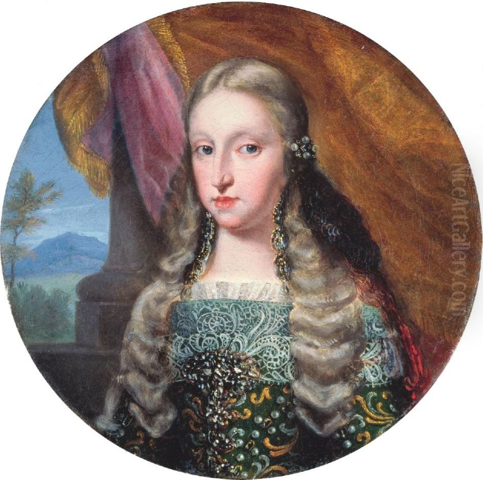 Portrait of Maria Anna of Neuburg Oil Painting by Jan van, the Younger Kessel