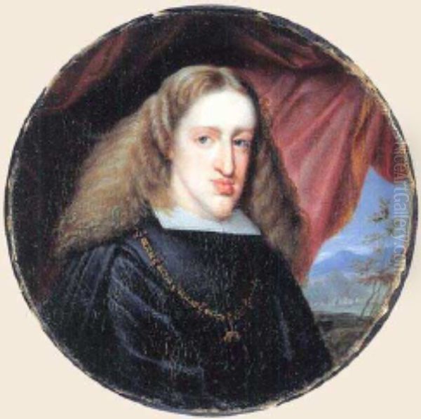 Portrait of Charles II of Spain Oil Painting by Jan van Kessel the Younger