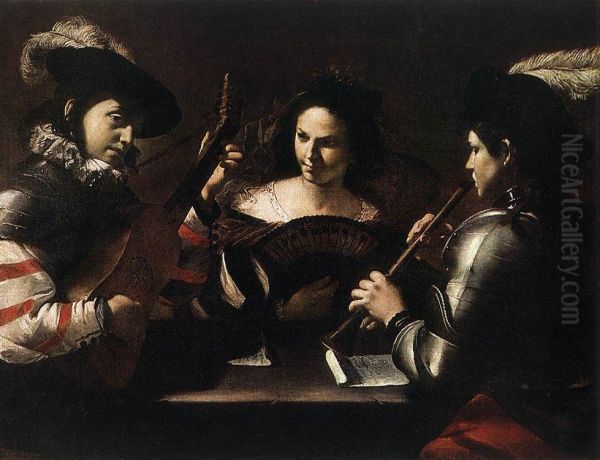Concert Oil Painting by Mattia Preti