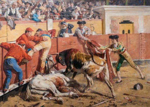 La vara rota Oil Painting by Arturo Michelena