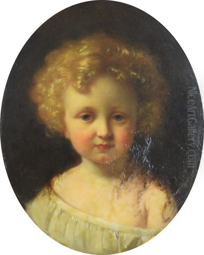 Portrait of Joseph de Goncourt Oil Painting by Aimee Brune-Pages