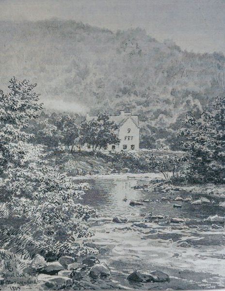 Ved Lugwy River I Wales Oil Painting by Hans Gude