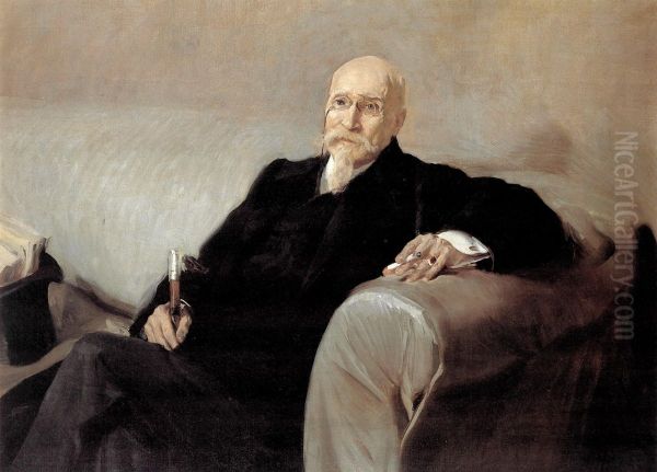 Retrato de Jose Echegaray (1832-1916) Oil Painting by Joaquin Sorolla