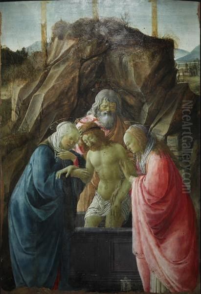 Mise au tombeau Oil Painting by Filippino Lippi