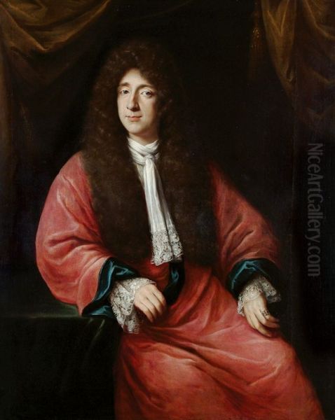 Portrait of Friedrich Gabriel Engelcke, mayor of Gdansk. Oil Painting by Andreas Stech