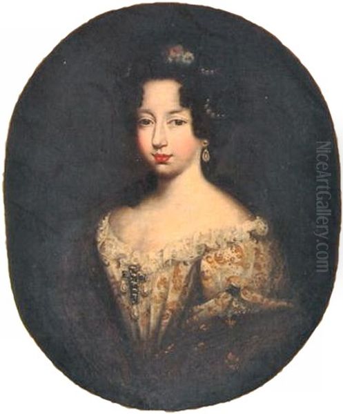 Portrait of Anne Marie d'Orleans (1669-1728) Oil Painting by Louis Ferdinand Elle the Younger