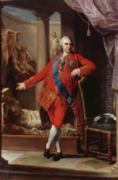 Portrait ofKyrylo Rozumovsky Oil Painting by Pompeo Batoni