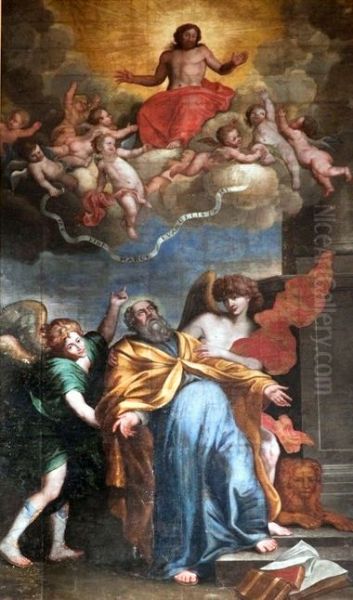 Ecstasy of St. Mark the Evangelist. Oil Painting by Jerzy Siemiginowski-Eleuter