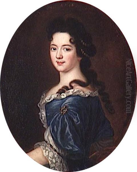 Portrait ofMarie Therese de Bourbon, princesse de Conti (1666-1732) Oil Painting by Pierre Mignard I