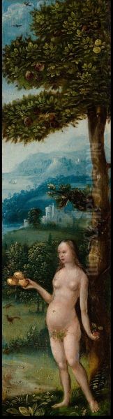 Eve Oil Painting by Adriaen Isenbrandt