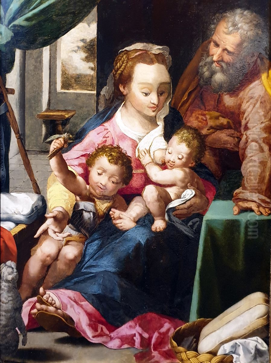 The cat madonna Oil Painting by Federico Barocci