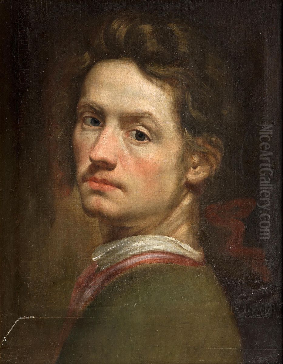 Self-portrait Oil Painting by Izaak Godijn