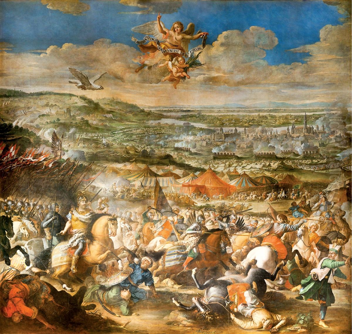 Battle of Vienna. Oil Painting by Martino Altomonte